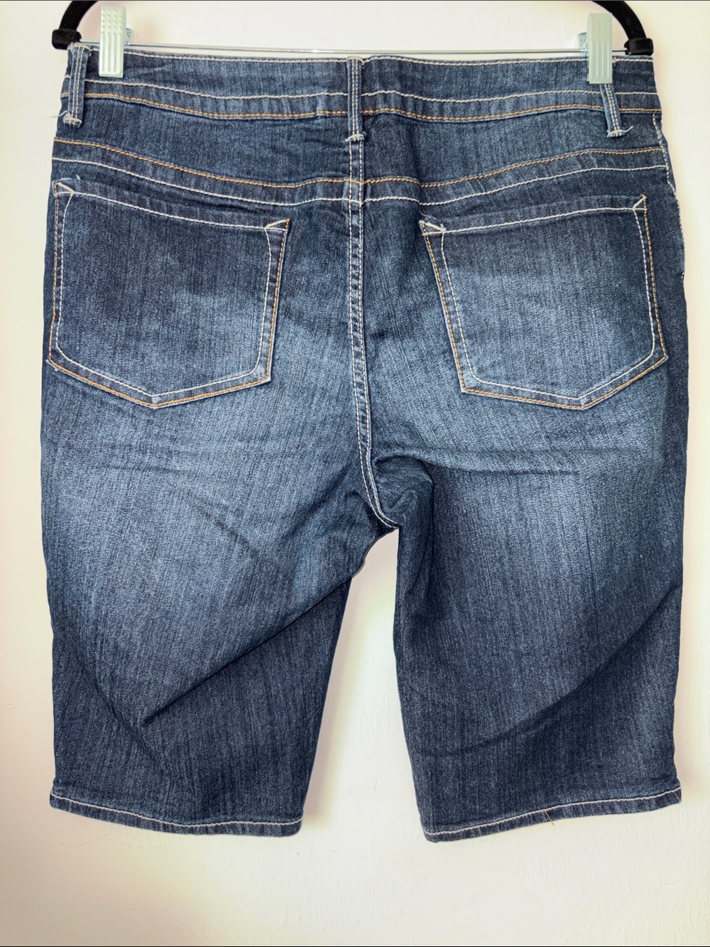 Famous Gazoz Bermuda Dark Blue Denim Shorts Size 12 - Picture 9 of 10